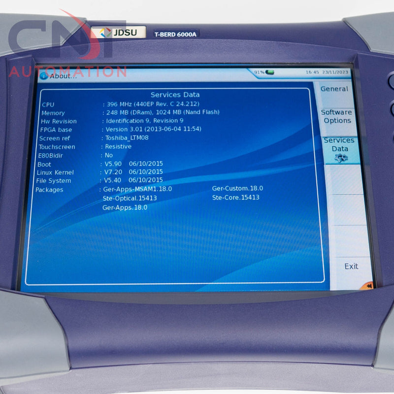 JDSU T-BERD 6000A BERT MSAM C0404 Compact Network Test Platform