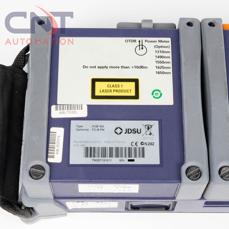 JDSU T-BERD 4000 Handheld OTDR SM MM Optical Reflectometer 4123MM/4126MA Modules