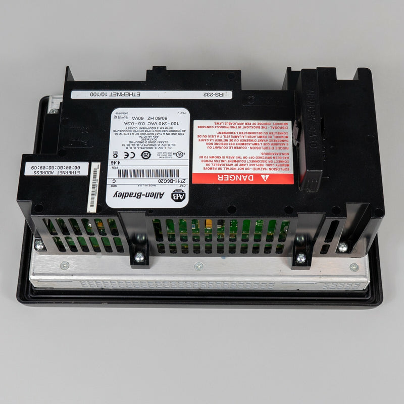 AB Allen Bradley PanelView 600 2711-B6C20 HMI Terminal FRN4.46 SER C Ethernet