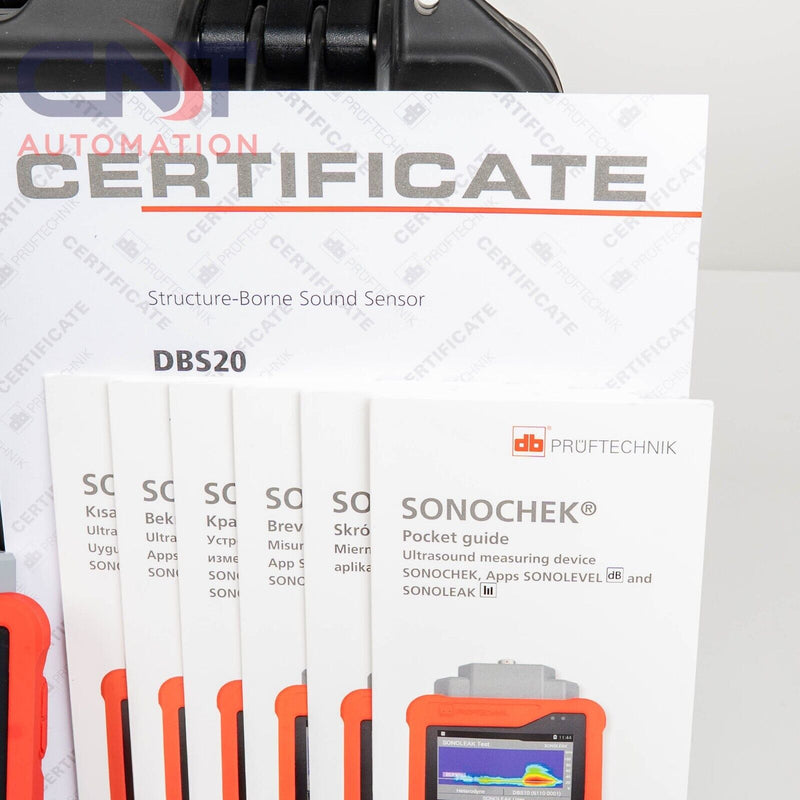 Pruftechnik Sonochek Ultrasonic Measuring Device W/ Sensor DBS20 & Locator DBS10