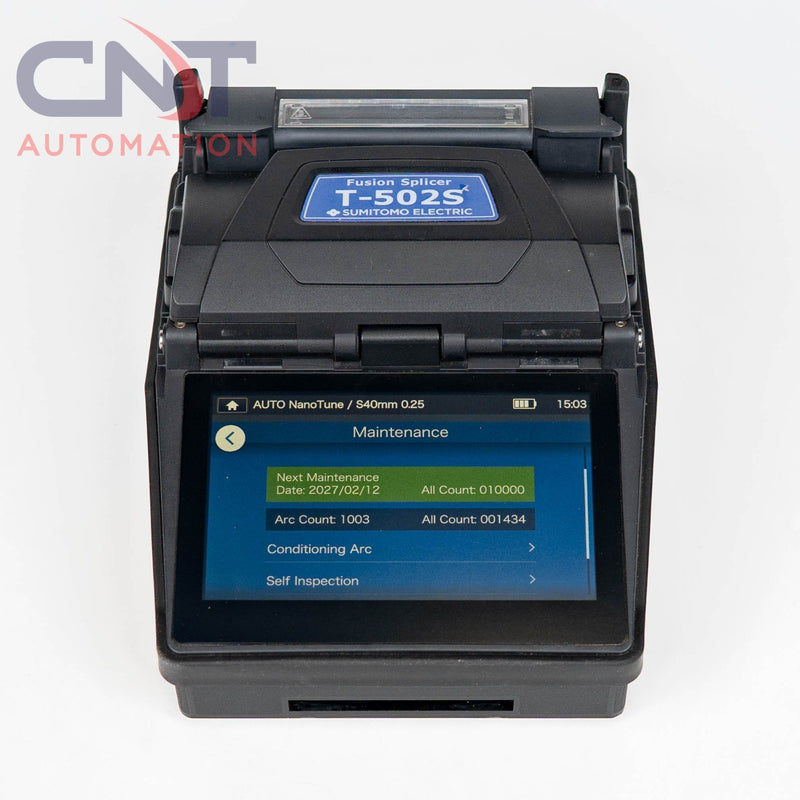 Sumitomo T502S Elite Active Clad Alignment Fusion Splicer & FC-6+ Fiber Cleaver