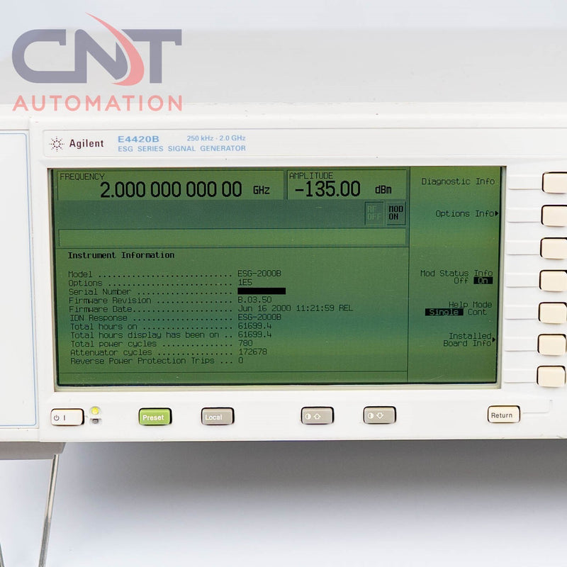 Agilent Keysight E4420B ESG Series Signal Generator 250kHz-2.0 GHz