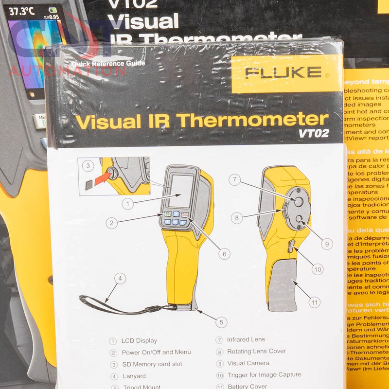 Fluke VT02 Visual Imaging Infrared IR Handheld Thermometer VT Series