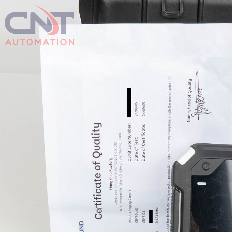 Crysound CRY8124 Handheld Advanced Acoustic Imaging Camera (200 mics, 2k-100khz)