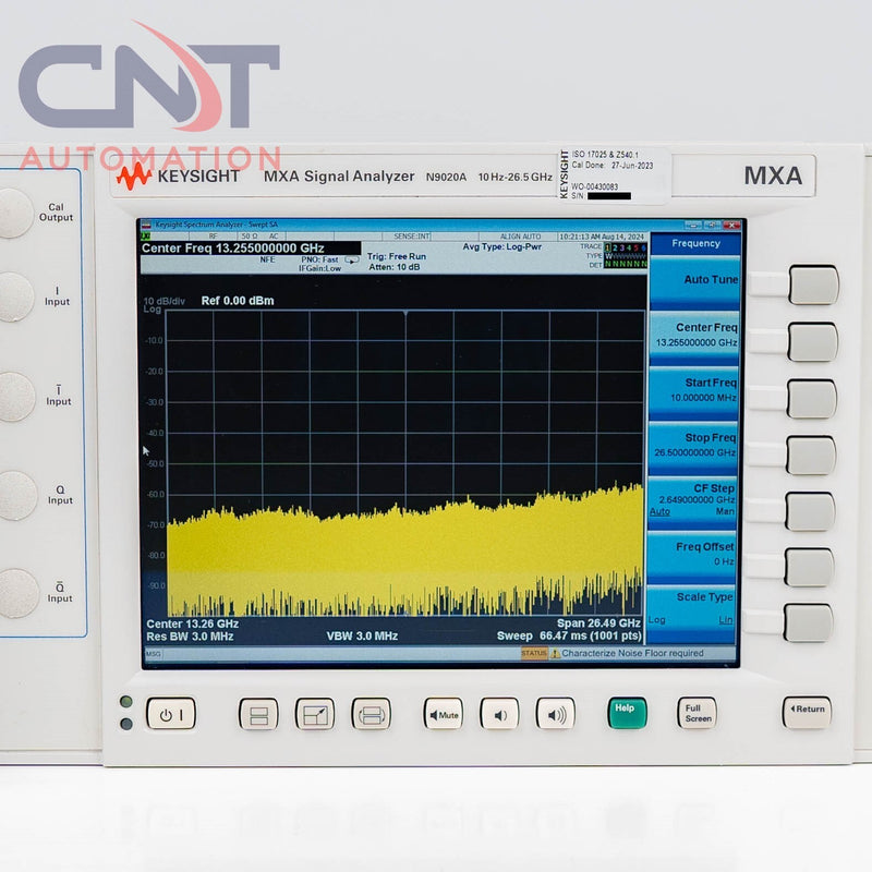 Keysight MXA N9020A-526 X Series Signal Analyzer 10Hz-26.5 GHz Loaded Options