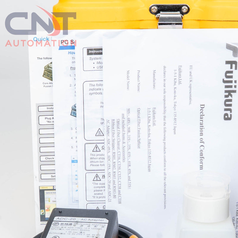 AFL Fujikura 90S+ SM MM Core Alignment Fiber Fusion Splicer With CT-50 Cleaver
