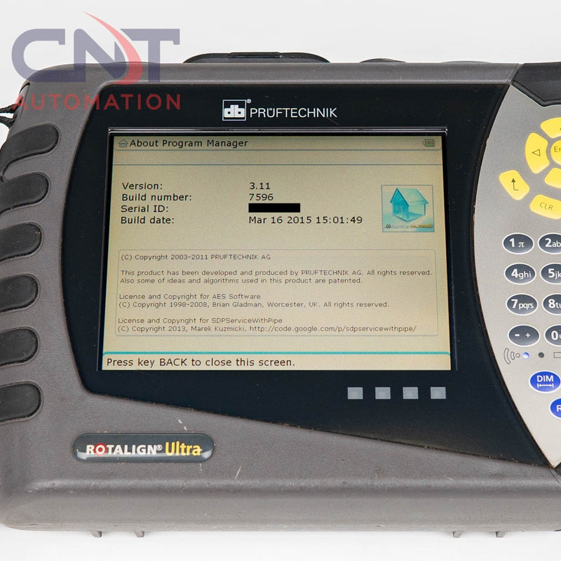 Pruftechnik Rotalign Ultra IS Ultimate Laser Shaft Alignment System