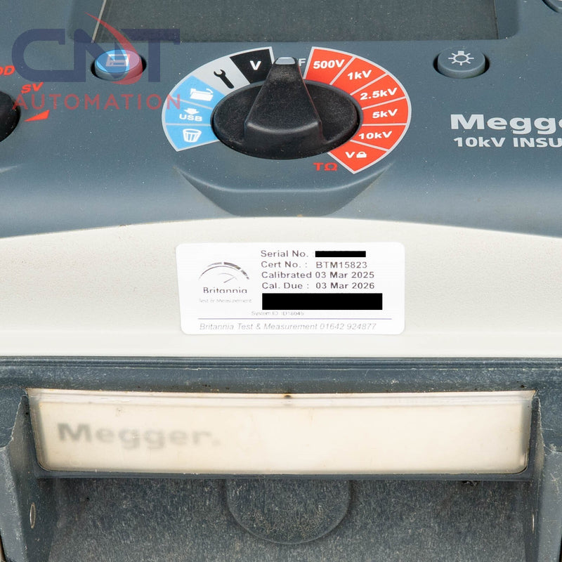 Megger MIT1025 10 kV Diagnostic Insulation Resistance Tester