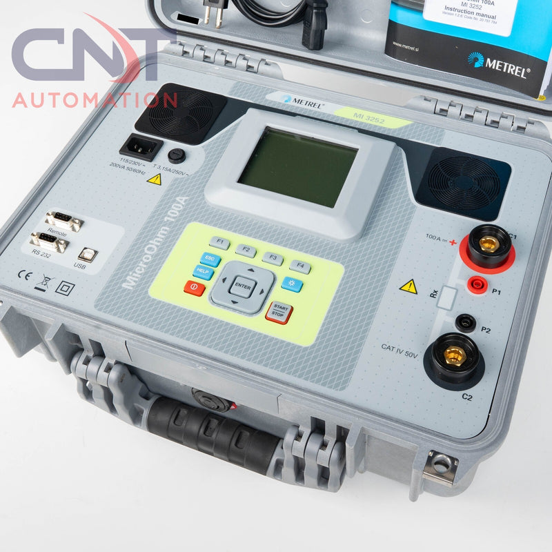 Metrel MI 3252 MicroOhm 100A Portable Low Resistance Ohmmeter