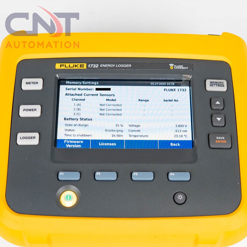 Fluke 1732 Three-Phase Electrical Energy Logger With Current Probes