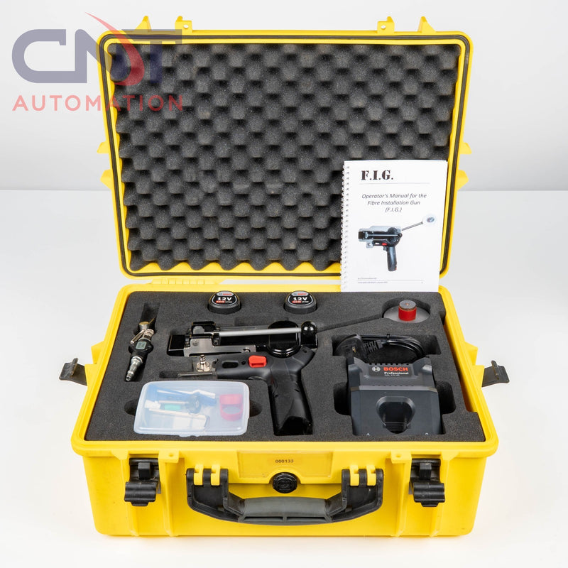 Fiber Installation Gun F.I.G Handheld Cordless Air Blown Microfibre