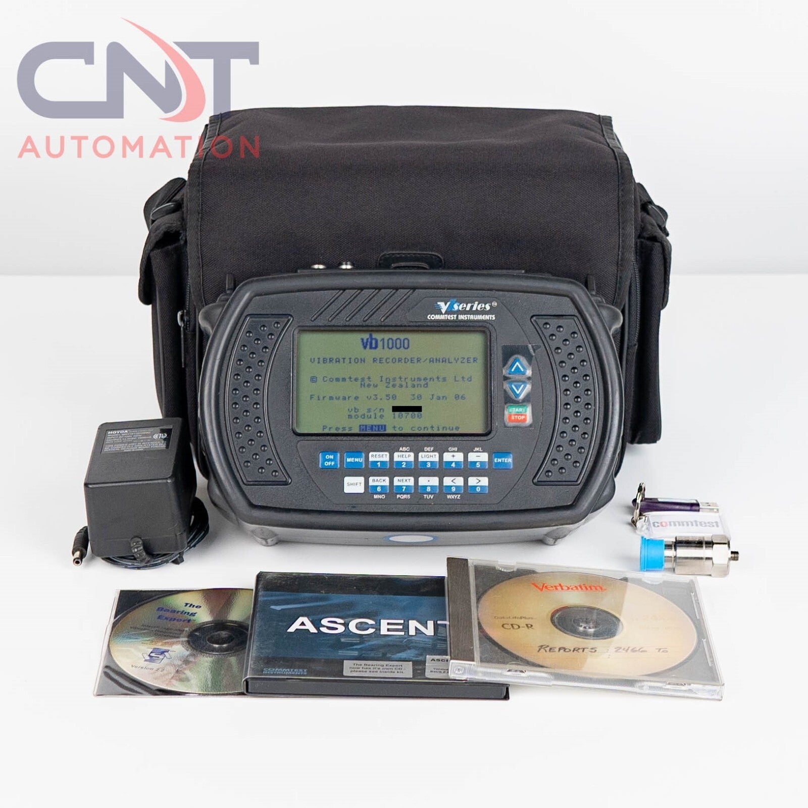 Commtest Vb1000 Single Channel Vibration Analyzer Balancer With Ascent