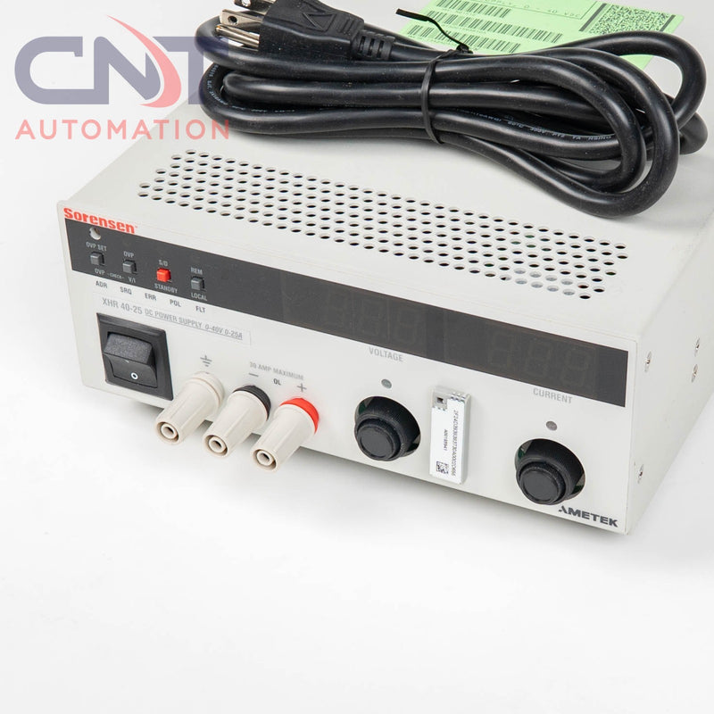 Ametek / Sorensen / Xantrex XHR 40-25 Programmable DC Power Supply, 0 to 40 Vdc