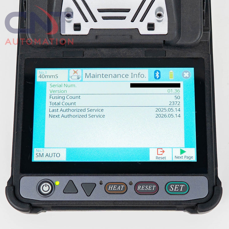 Fujikura 41S+ Clad Alignment Fiber Fusion Splicer With CT-50 Fiber Optic Cleaver