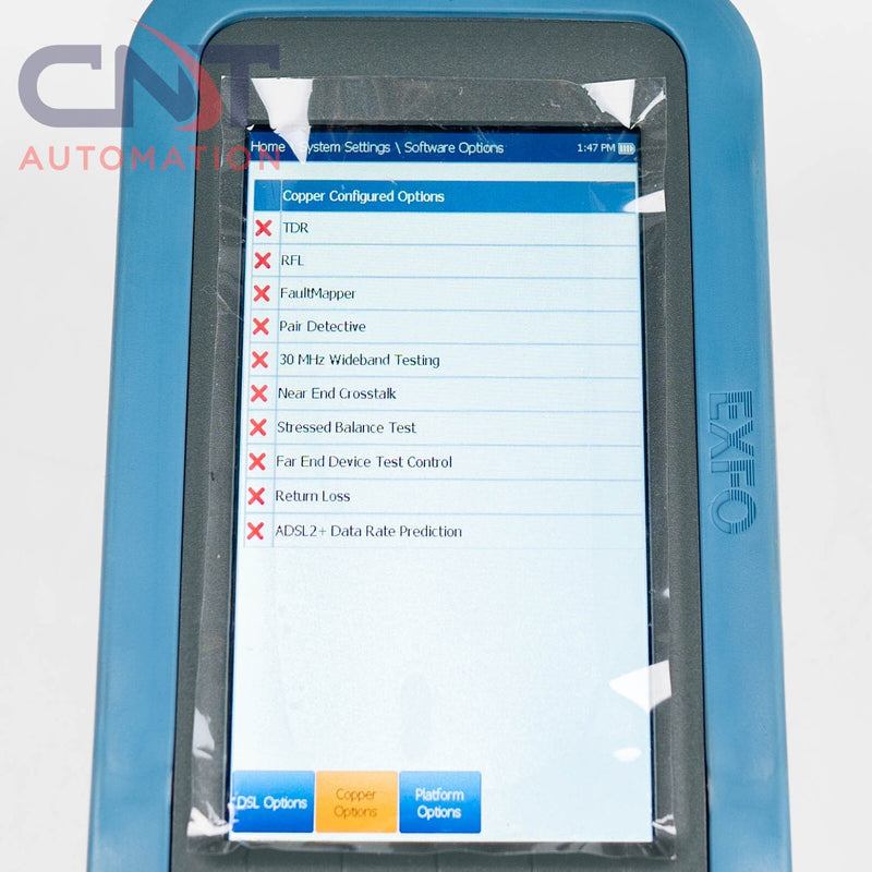 EXFO MaxTester MAX-635-V2XAA Tester VDSL2 Copper xDSL and Gfast Test Lead