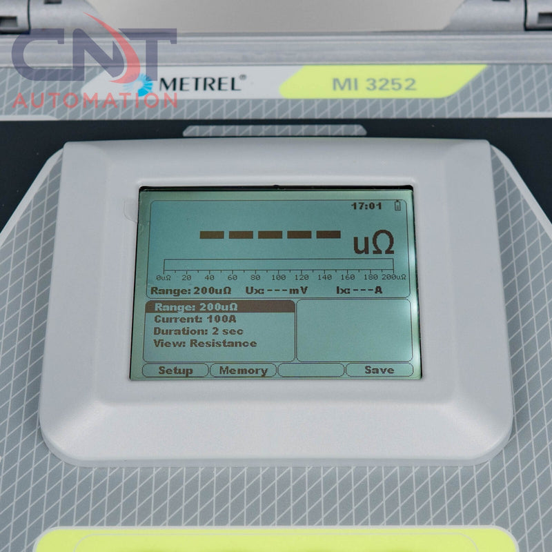 Metrel MI 3252 MicroOhm 100A Portable Low Resistance Ohmmeter