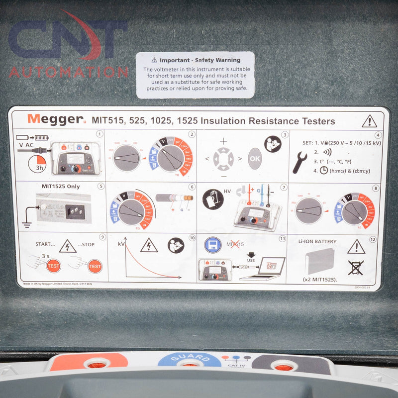 Megger MIT515 5kV DC Insulation Resistance Tester Megohmmeter