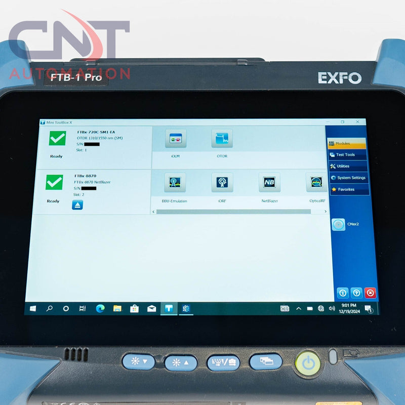EXFO FTB-1 V2 PRO FTB-720C OTDR IOLM FTBx-8870 NetBlazer W/ FIP-430B Fiber Probe