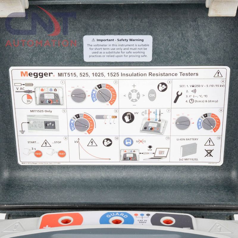 Megger MIT515 5 kV Diagnostic Insulation Resistance Tester 5000V 10TΩ CAT IV