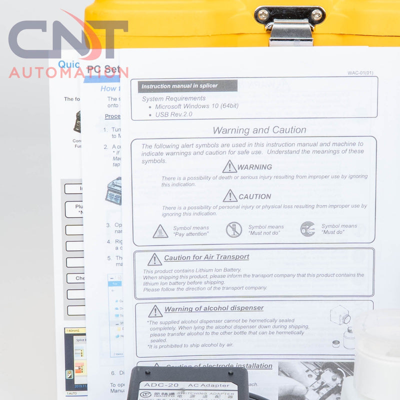 AFL Fujikura 90S+ SM MM Core Alignment Fiber Fusion Splicer With CT-50 Cleaver