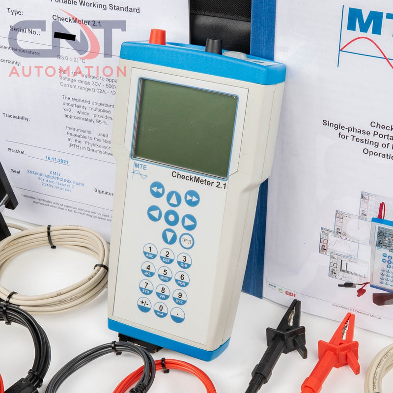 MTE CheckMeter 2.1 Single-Phase Portable Working Standard 100A Meter