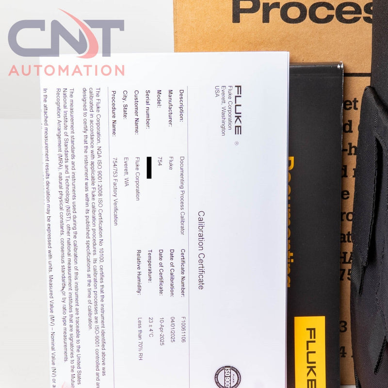 Fluke 754 Documenting Process HART Calibrator With Calibration