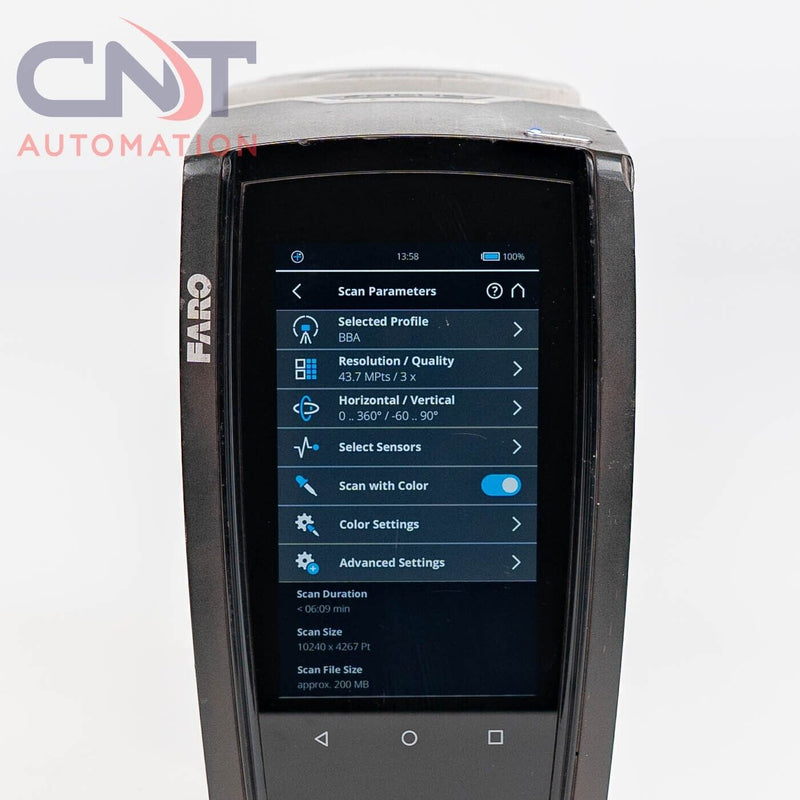 Faro Focus S70 3D Terrestrial Laser Scanner With High Level Carbon Fiber Tripod