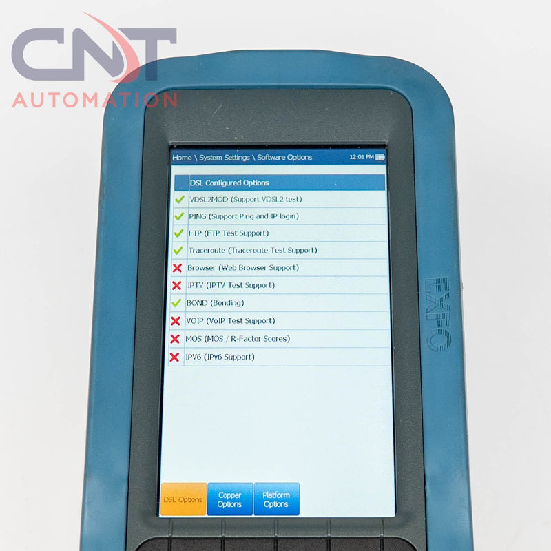 EXFO MaxTester MAX-635-V2XAA Tester VDSL2 Copper xDSL and Gfast Test Lead