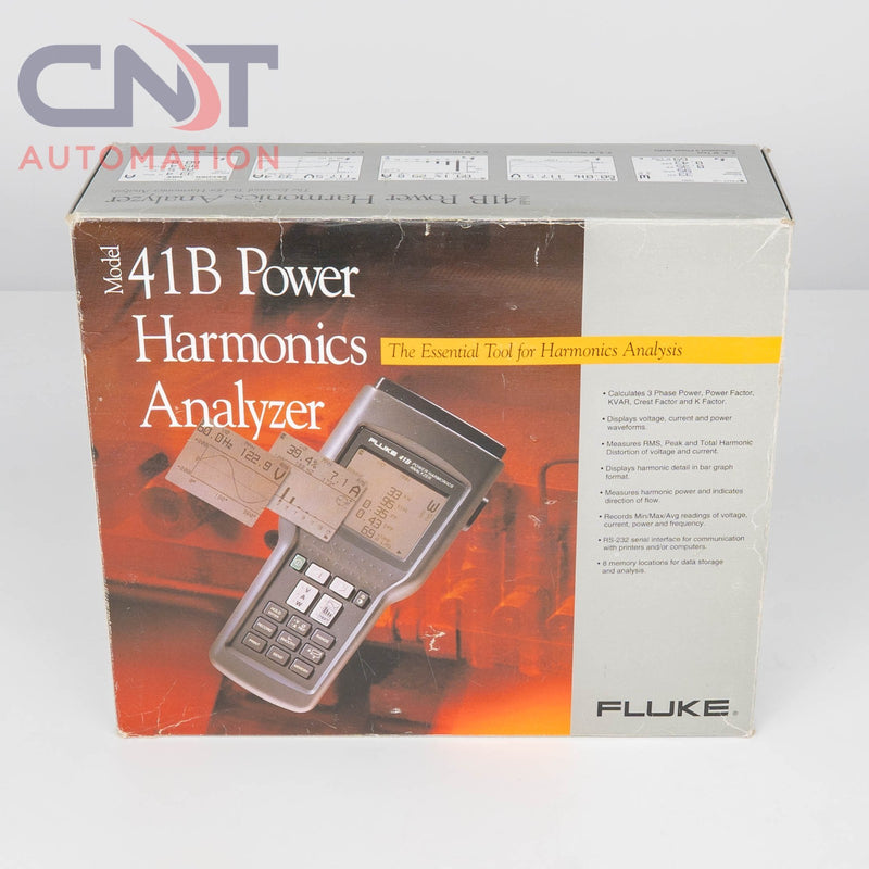 Fluke 41B Portable Harmonics Analyzer for Power Quality Measurement