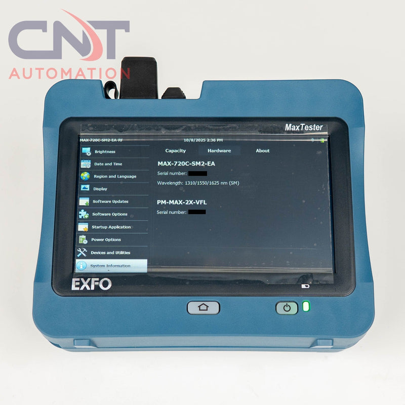 EXFO MaxTester 720C-SM2-EA SM Handheld OTDR 1310/1550/1625nm Live 720C SM2