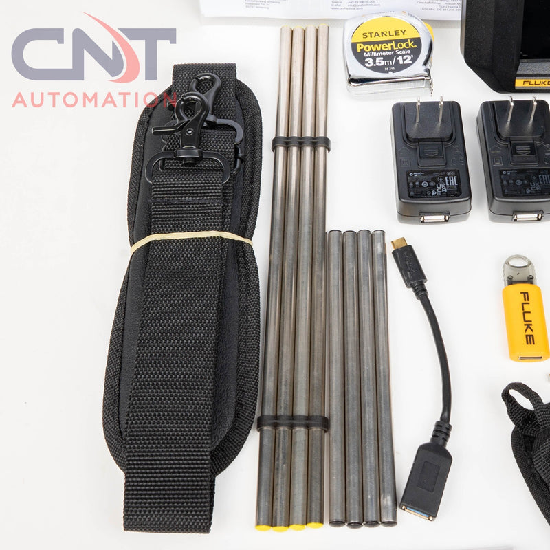 Fluke 831 Laser Shaft Alignment Tool with Fluke Reflector Prism and Sensor Laser