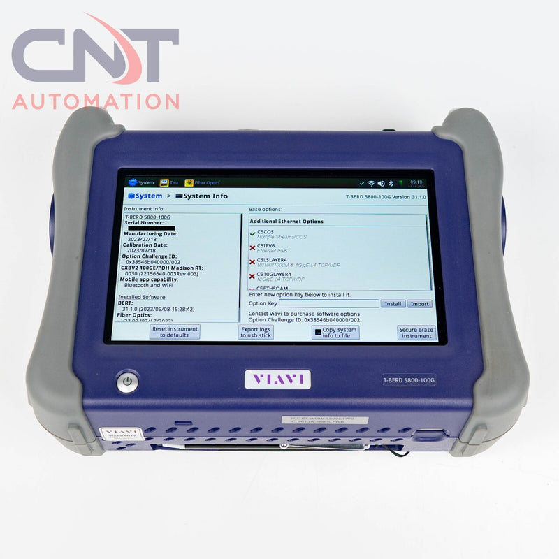 VIAVI T-BERD 5800-100G Dual Port All-in-one Network & Fiber Tester W/Microscope