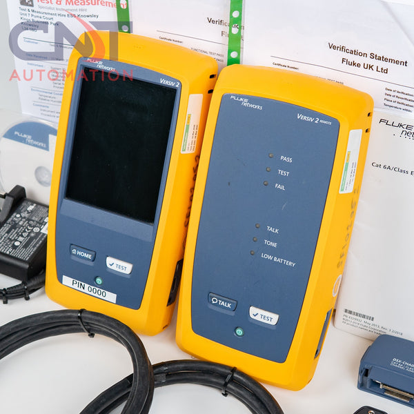 Fluke Networks Versiv2 DSX-5000 Cable Analyzer With Versiv 2 Remote *Calibrated*