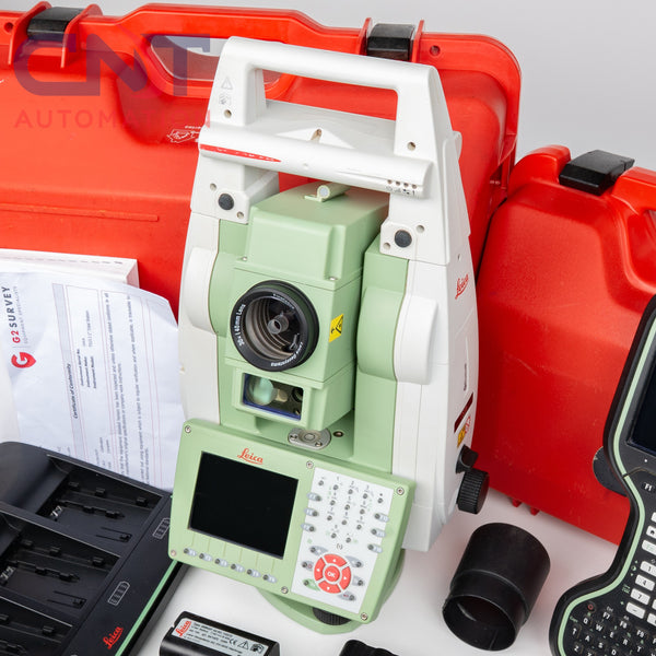 Leica TS15 1" Robotic Total Station R1000 Smart Worx Viva 9.06 w/ 360 Prism Kit