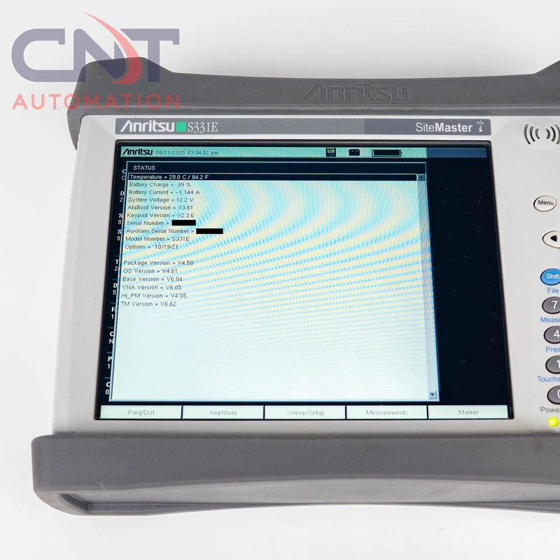 Anritsu S331E Site Master Cable & Antenna Analyzer (2 MHz – 4 GHz)