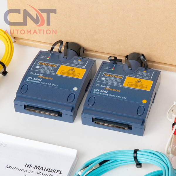 Fluke Networks DTX-MFM2 & DTX-SFM2 Fiber Module Kit w/ Launch Cables & Mandrels