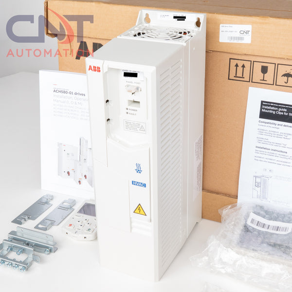 ABB ACH580-01-06A1-6 HVAC VFD Drive w/ OY ACH-AP-H Control Panel ACH580 Series